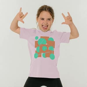 Patterned Short Sleeved T-Shirt